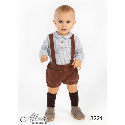 Conjunto bebé niño Alber 3221 Estilo tradicional, comodidad y mucho encanto