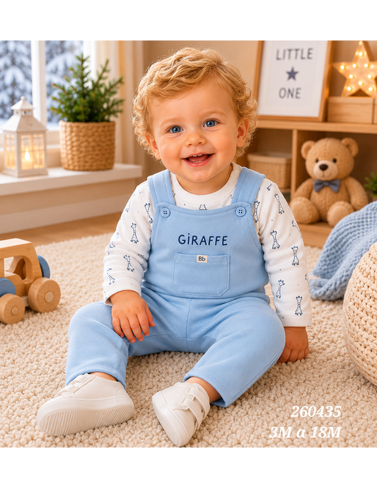 Conjunto Babybol cinza e verde para bebé menino com sweatshirt e calças 522152110 Conforto e estilo casual