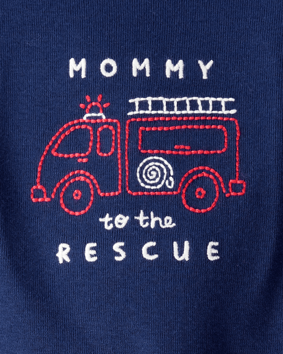 Conjunto dos piezas algodón con diseño "Momma to the rescue"