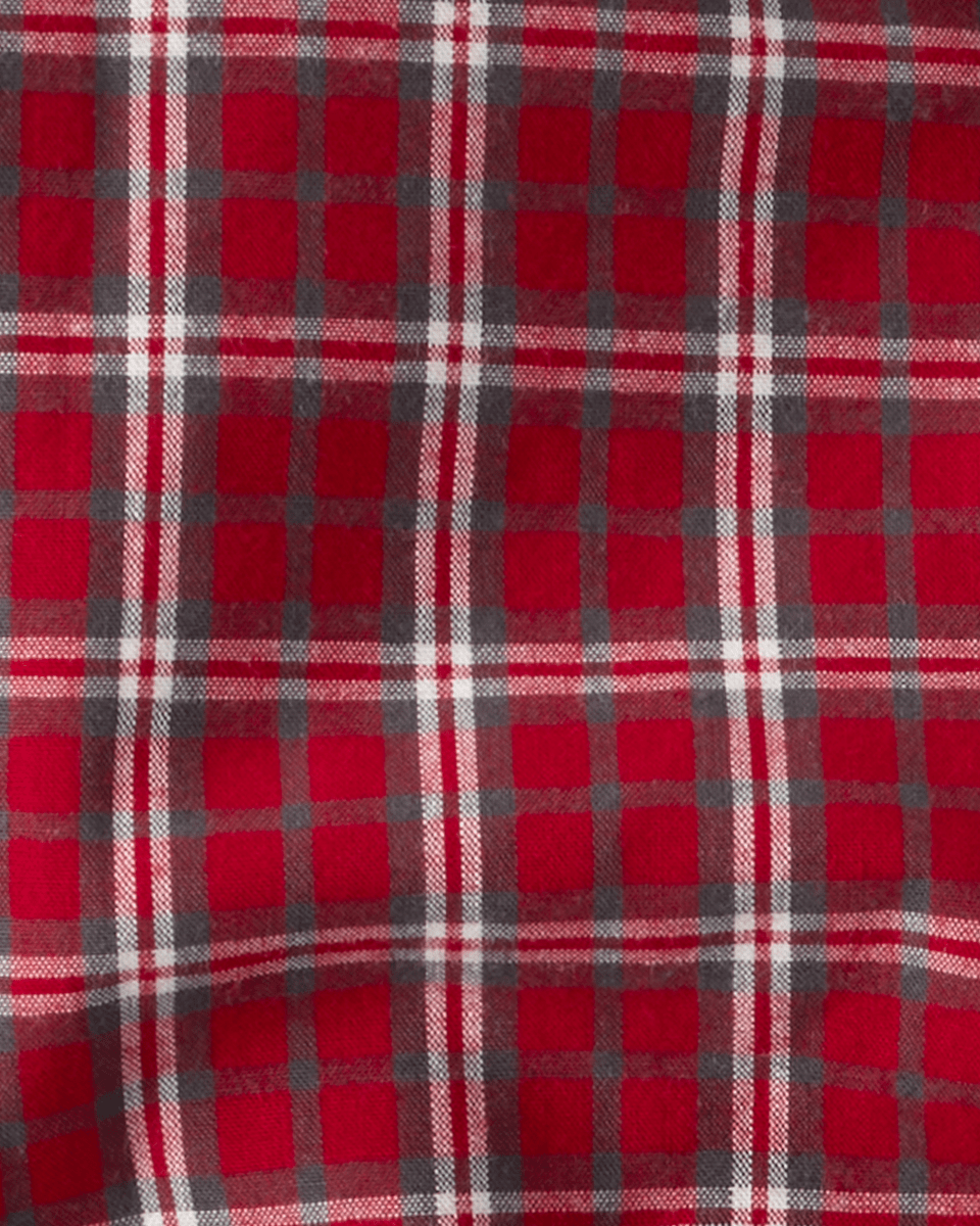 Conjunto dos piezas camisa a cuadros y pantalón con tirantes denim