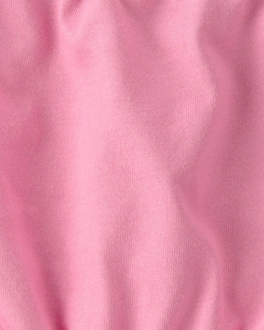 Conjunto dos piezas camisa y pantalón corto de alogdón, diseño floral rosa