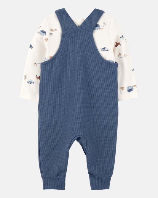 Conjunto dos piezas peto algodón térmico y camiseta manga larga