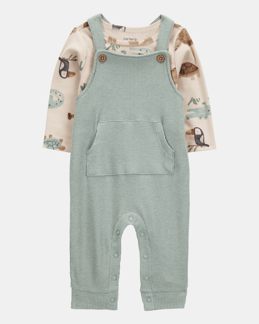 Conjunto dos piezas peto y camiseta diseño safari