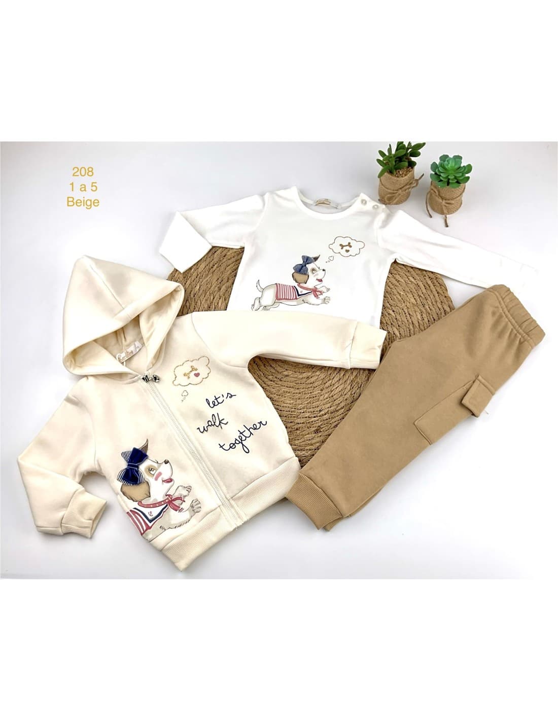 Conjunto pantalón niña 3 piezas Shine 522100199