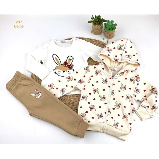 Conjunto chándal pantalón niña 3 piezas 522100207