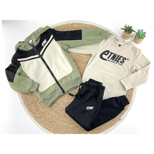 Conjunto chándal Niño 3 Piezas con Chaqueta, Camiseta y Pantalón 522101365 (4 a 12 años)