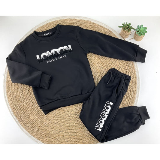 Conjunto de sweatshirt e calças polar para menino “London” 522101565 (4 aos 14 anos)