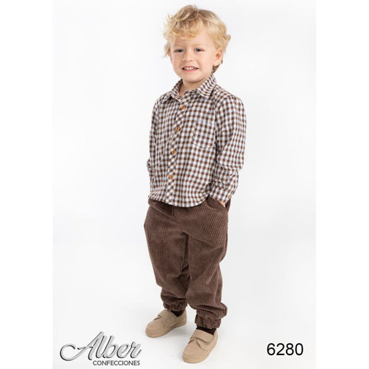 Conjunto pantalón niño Confeccionnes Alber 324106280 Estilo clásico y comodidad para el día a día