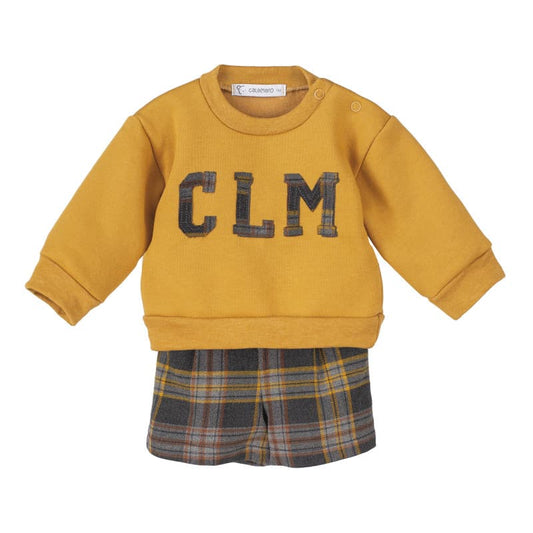 Conjunto bebé niño CALAMARO “CLM” short cuadros 3211178911