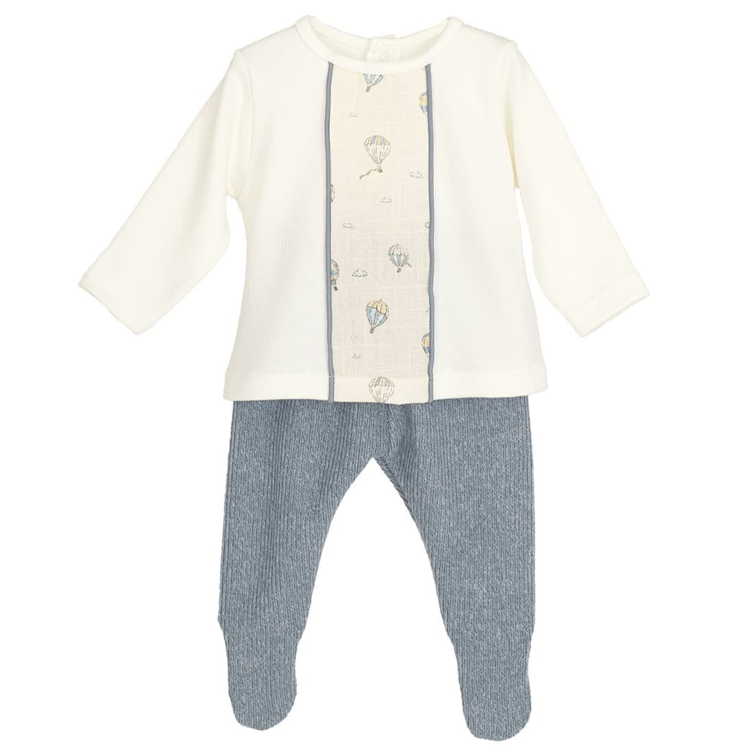 Conjunto polaina bebé Calamaro Algodón suave y diseño encantador Celeste 521111181