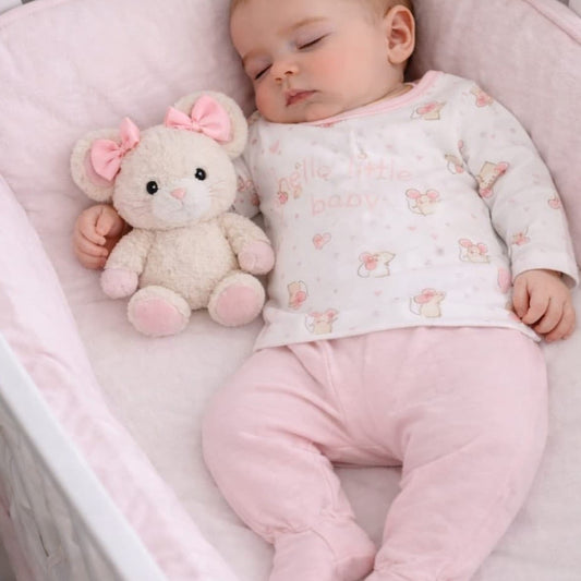 Conjunto primera puesta bebé niña en algodón YATSI 621010125