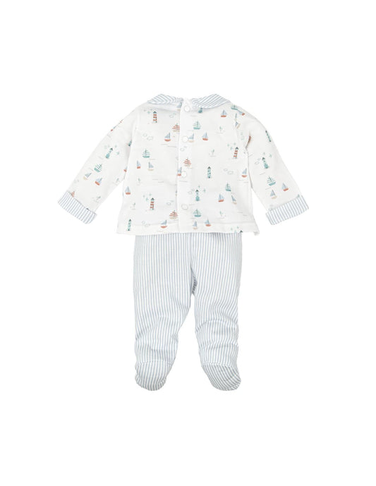 Conjunto polaina bebé niño Babidú de inspiración marinera 621050221