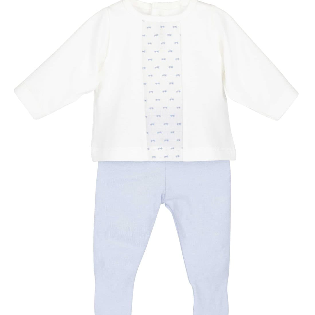 Conjunto polaina bebé niño algodón lycra celeste Calamaro 621011276