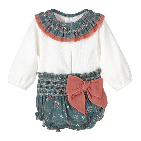 Conjunto bebé niña Calamaro LAZO Y FLORES 321117882