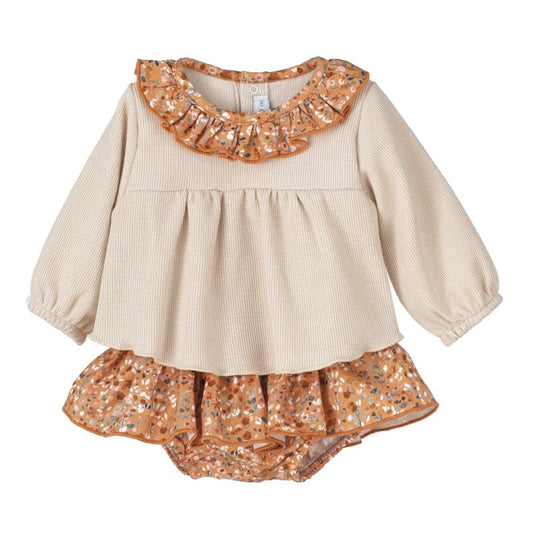 Conjunto bebé niña Calamaro floral 321117886