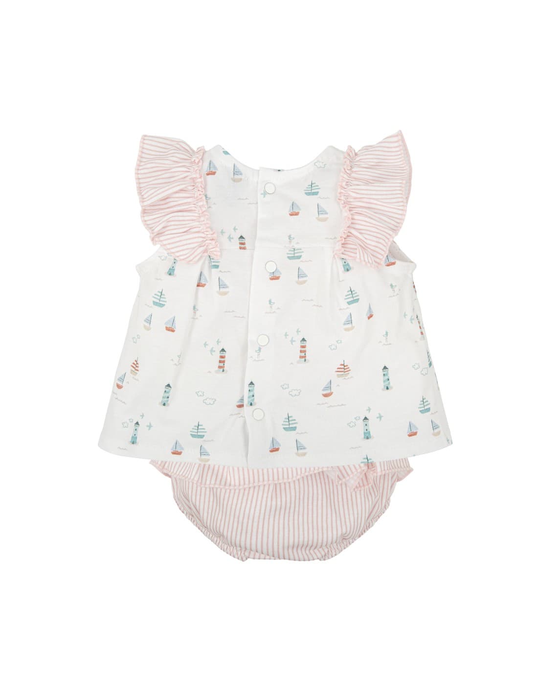 Conjunto para bebé Babidu verano barquitos 621041221