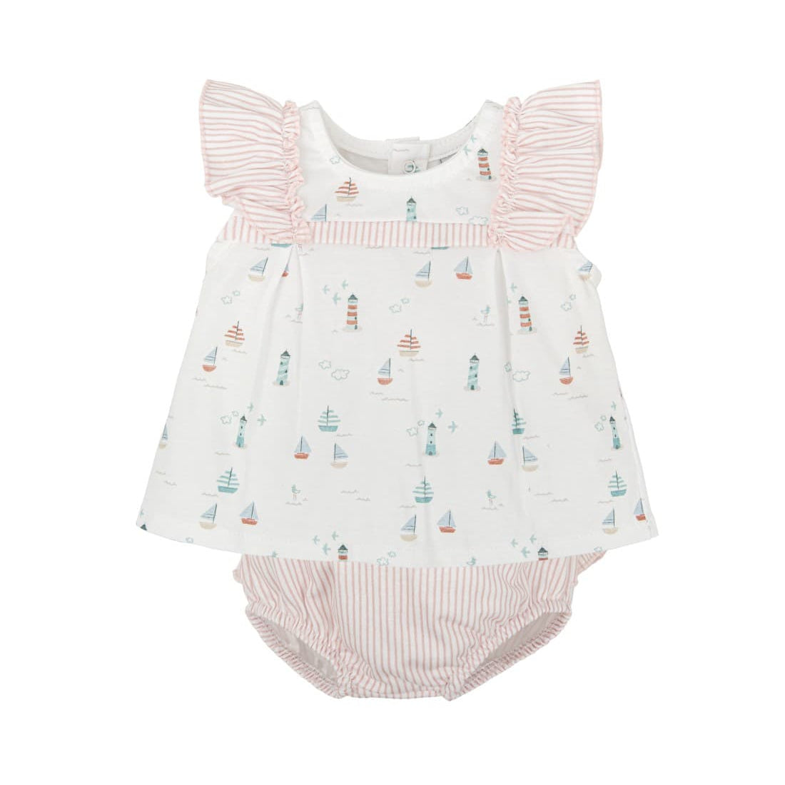 Conjunto para bebé Babidu verano barquitos 621041221