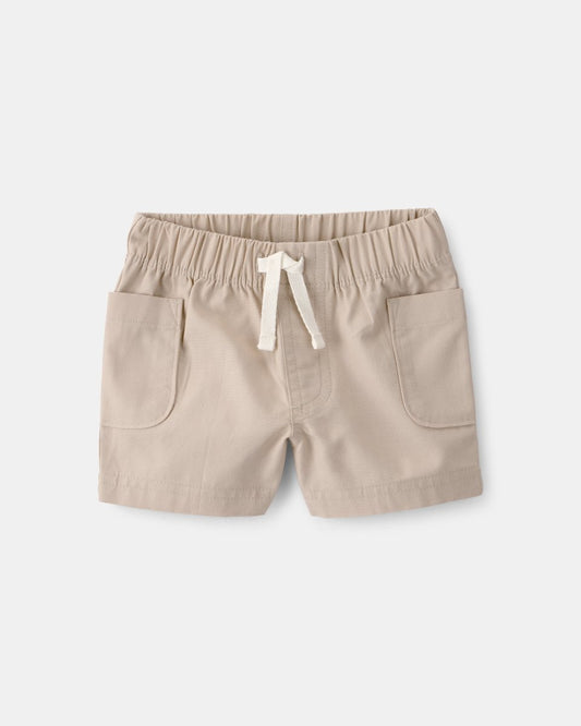 Conjunto tres piezas de algodón con camiseta, body y pantalón corto con diseño “Into the Wild”