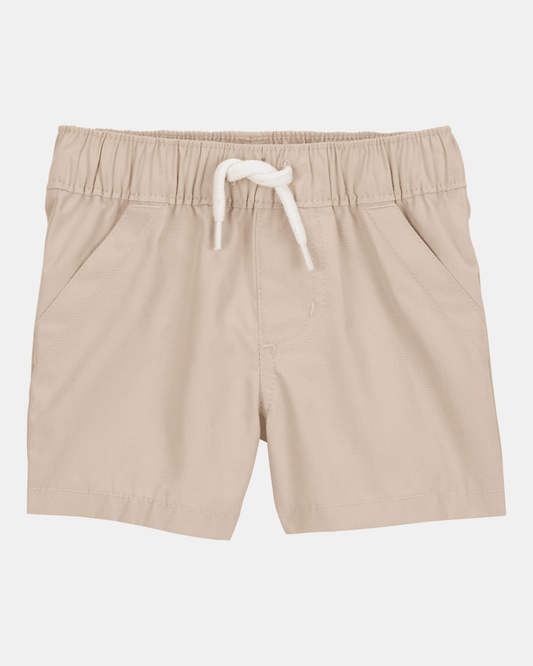 Conjunto tres piezas de algodón, pantalón corto, camisa y camiseta, diseño tropical