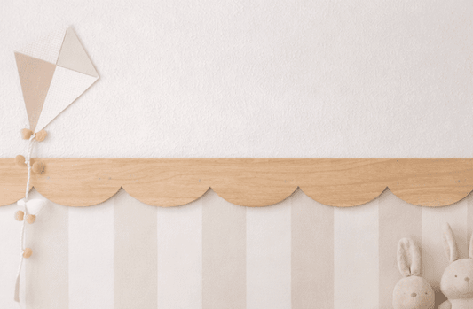 Cornisa de Madera Ondas - Haya Natural