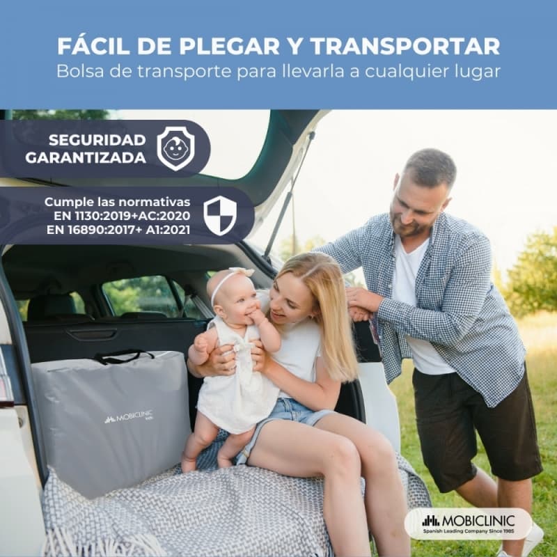 Cuna colecho Moon gris Mobiclinic