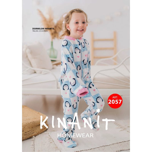 Pijama manta dormilón infantil niña 221102057 KINANIT pingüinos