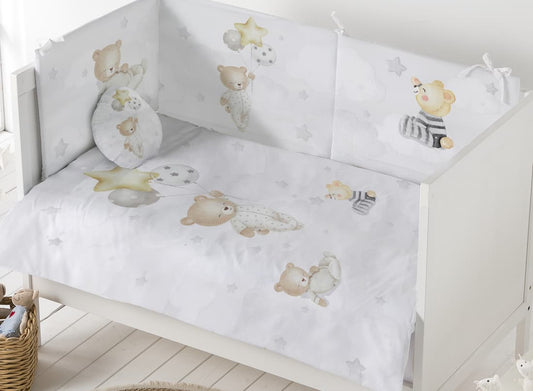 Edredón conjunto 3 piezas Nube – Baby Pasitos 521003056 Gris