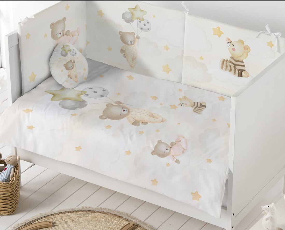 Edredón conjunto 3 piezas Nube – Baby Pasitos 521003056 Beige