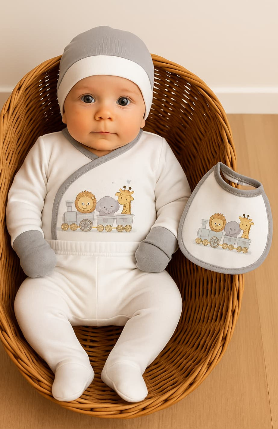 Coffret cadeau bébé 5 pièces – 100 % coton Prawn Star 10734