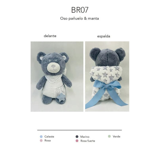 Estuche regalo manta de estrellas y osito para bebé – Kinanit 321100700