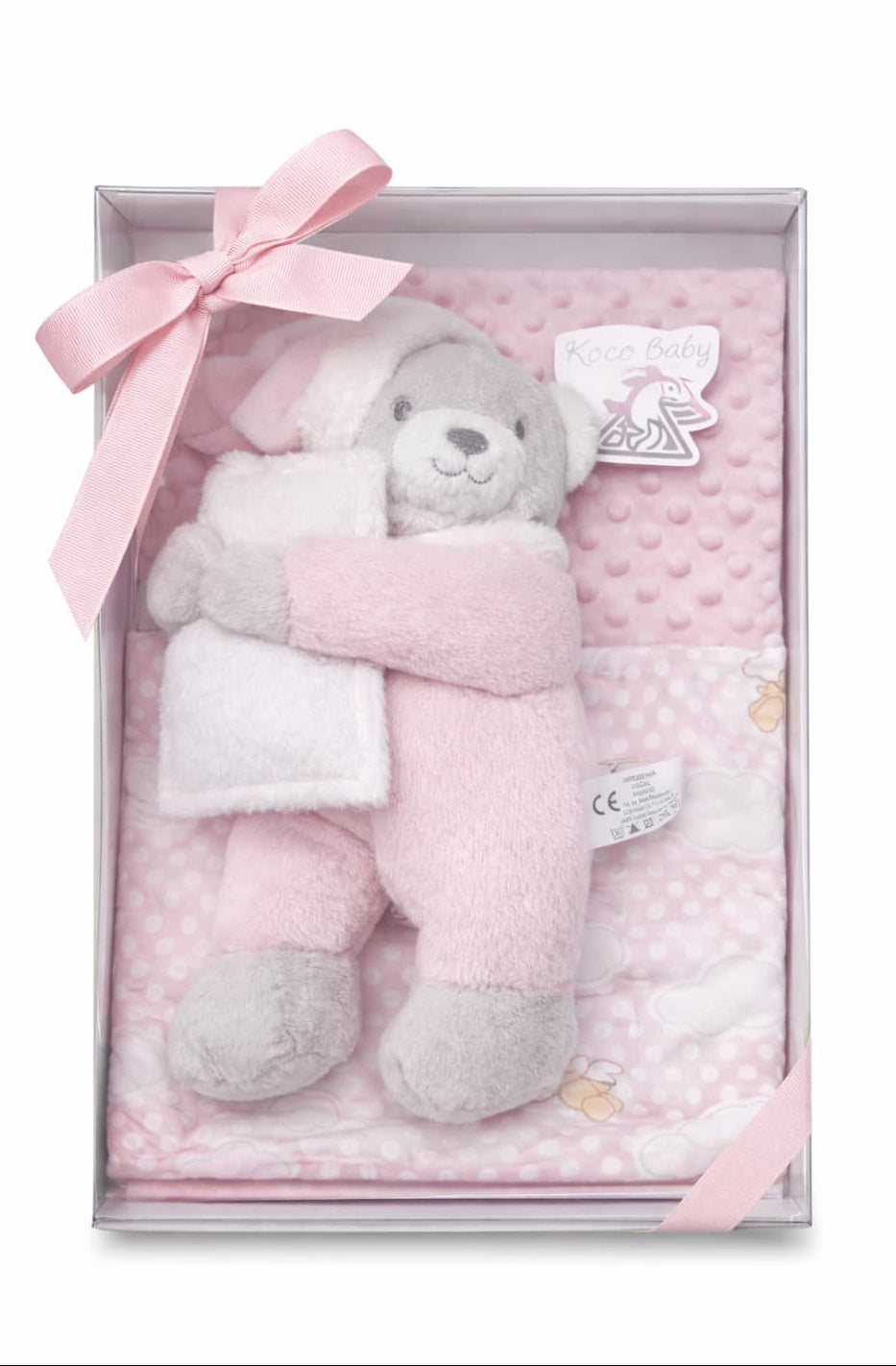 Estuche regalo manta y peluche osito para bebé – Kinanit 321100042
