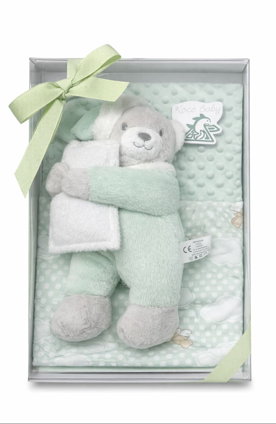 Estuche regalo manta y peluche osito para bebé – Kinanit 321100042