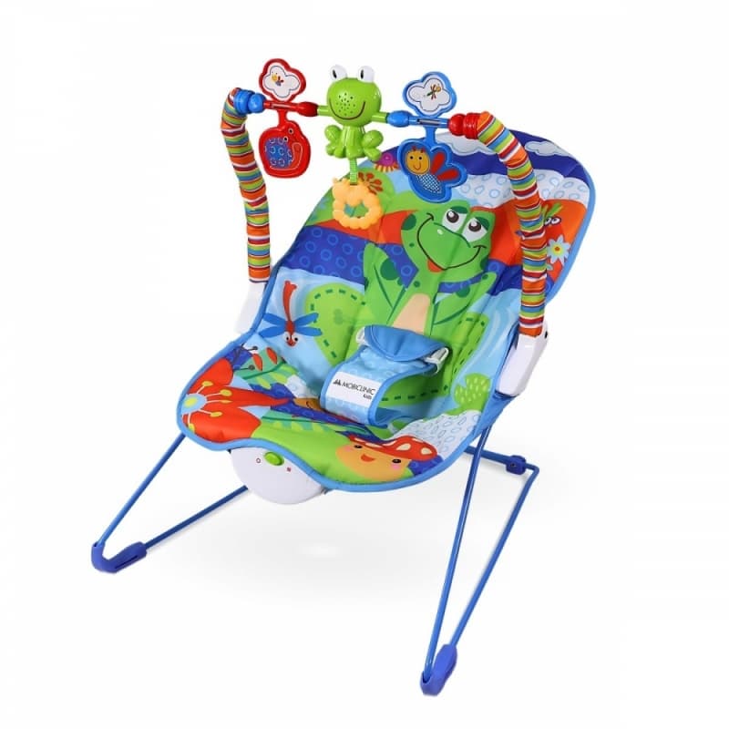 Hamaca para Bebé Reclinable con Arco Interactivo Vibración Música y Luces Flash Mobiclinic MIF-00003/08-ML