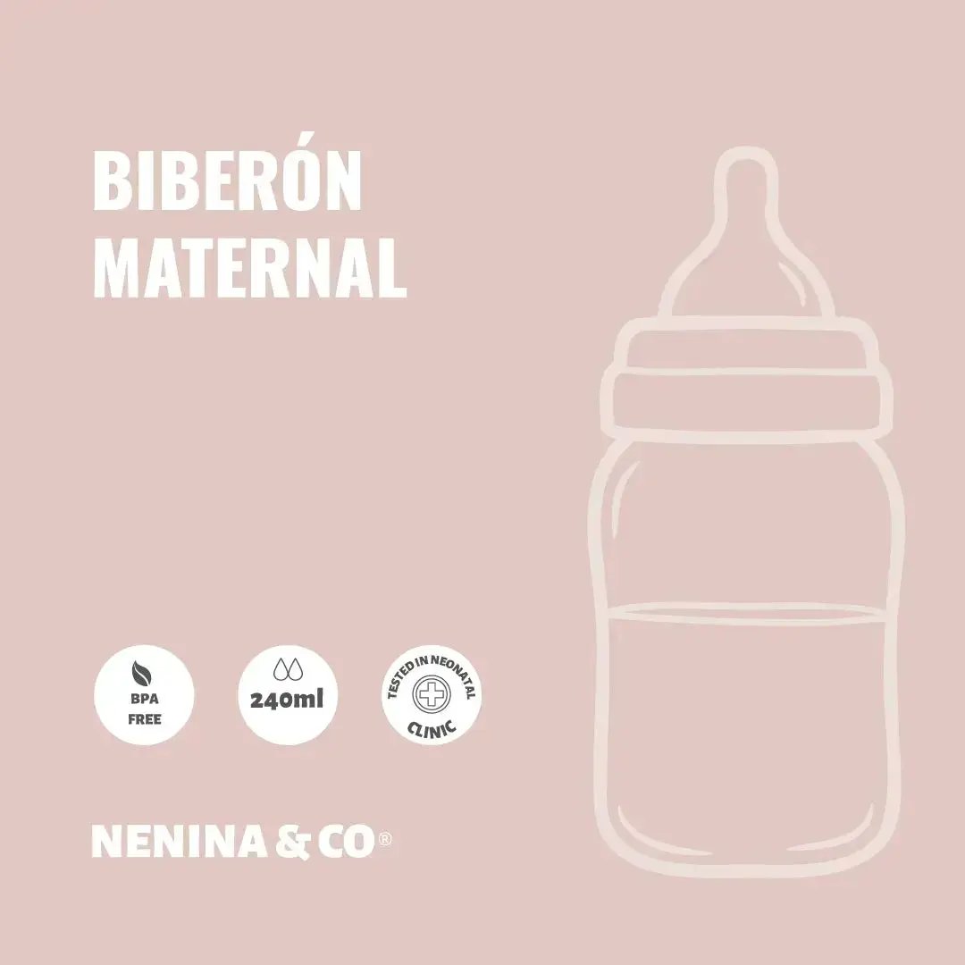 Biberon mami de silicona como el pecho  Nenina & Co