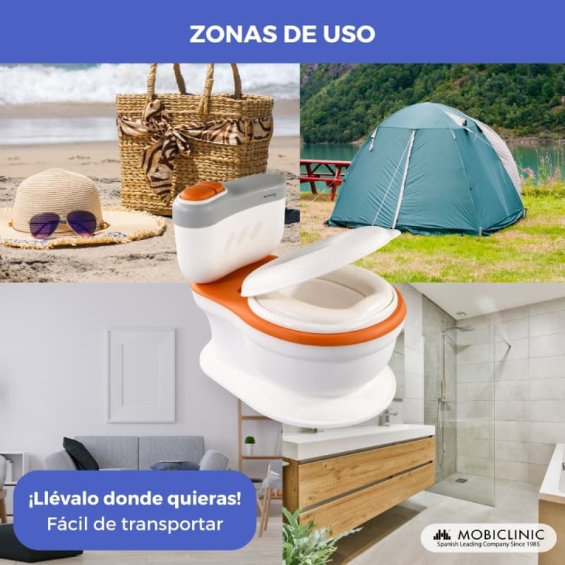 Pot bébé avec poignées latérales 211103183 Kiokids Bleu