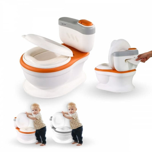 Orinal infantil ToiKid Mobiclinic Con sonido, papelera y asiento acolchado Antideslizante y fácil de limpiar