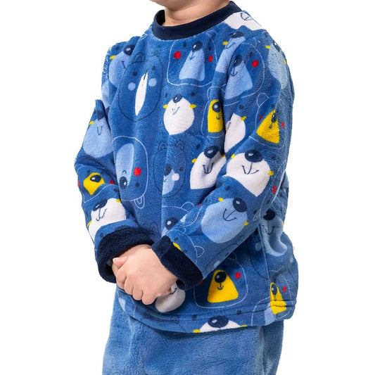 Pijama de mulher Kinanit 525100454 de elastano macio com estampado de coração