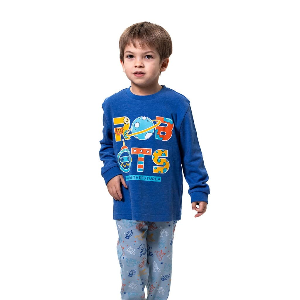 Pijama de mulher Kinanit 525100454 de elastano macio com estampado de coração