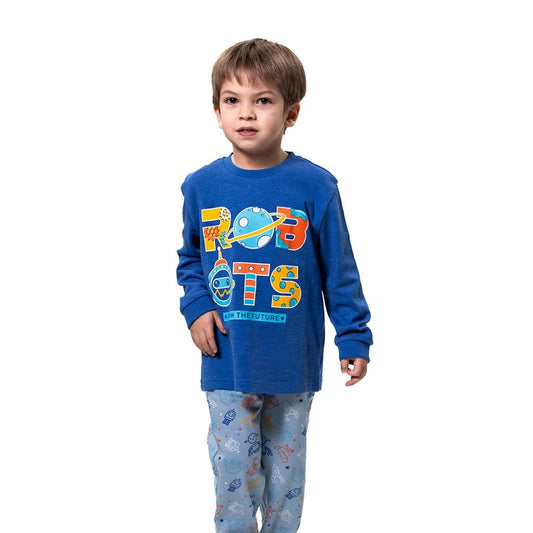 Pijama de mulher Kinanit 525100454 de elastano macio com estampado de coração