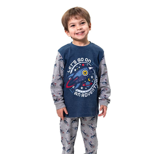 Pijama de mulher Kinanit 525100454 de elastano macio com estampado de coração