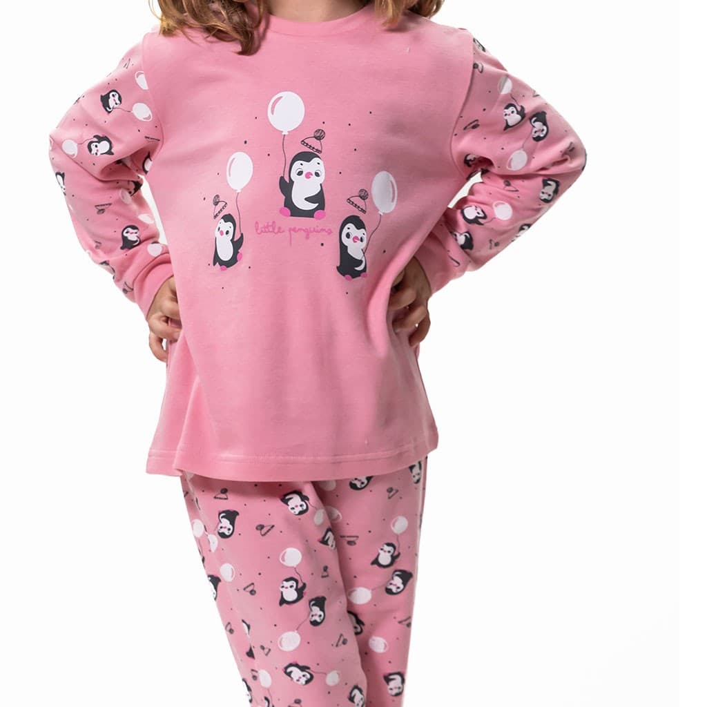 Pijama de mulher Kinanit 525100454 de elastano macio com estampado de coração