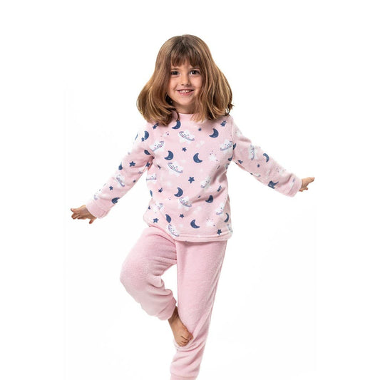 Pijama niña manga larga coralina rosa KINANIT KN286W25