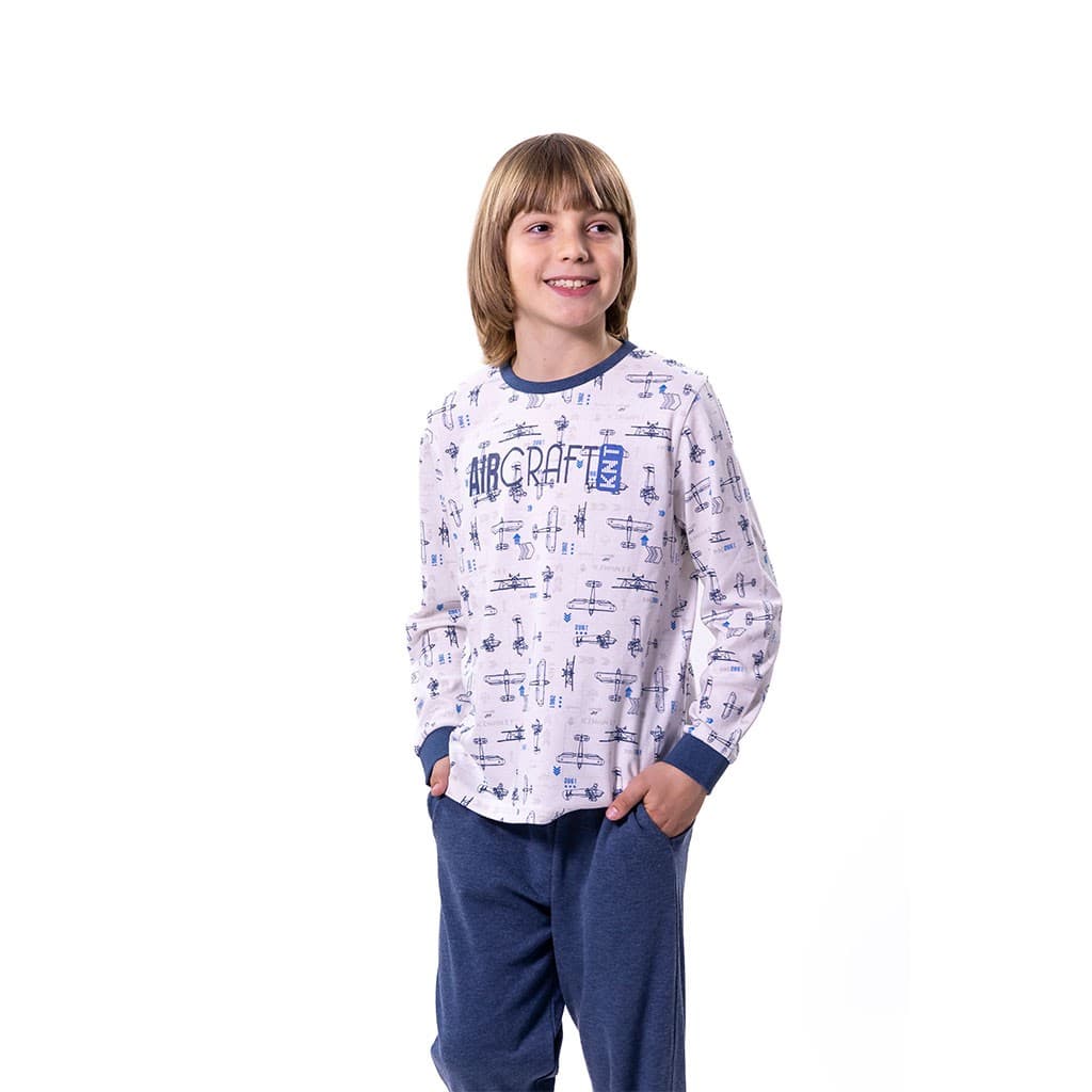 Pijama de mulher Kinanit 525100454 de elastano macio com estampado de coração