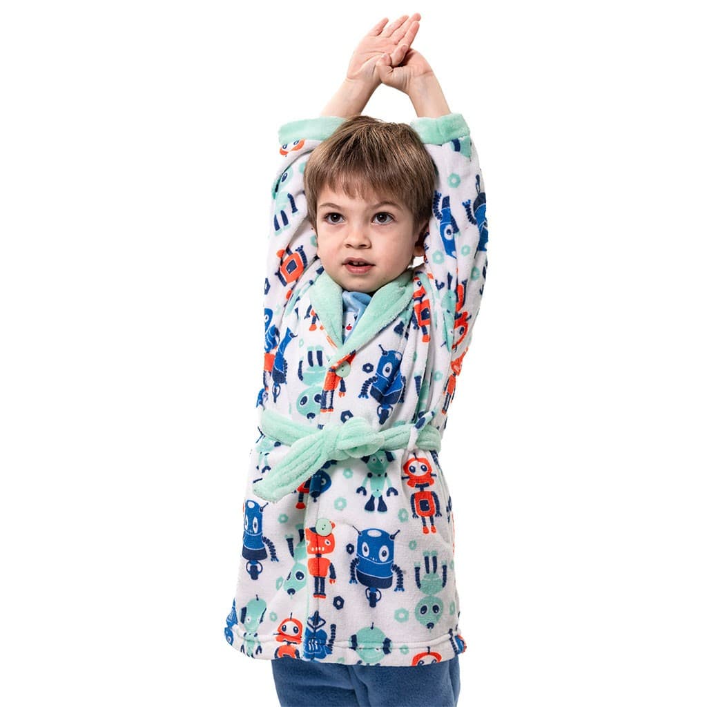 Nacarina Kinanit 8062 Roupão de banho infantil Coraline extra macio com cinto