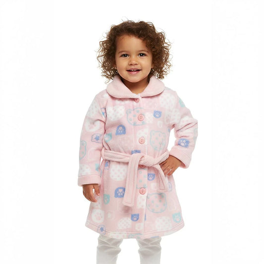 Peignoir enfant extra-doux en Coraline avec ceinture Nacarina Kinanit 8062