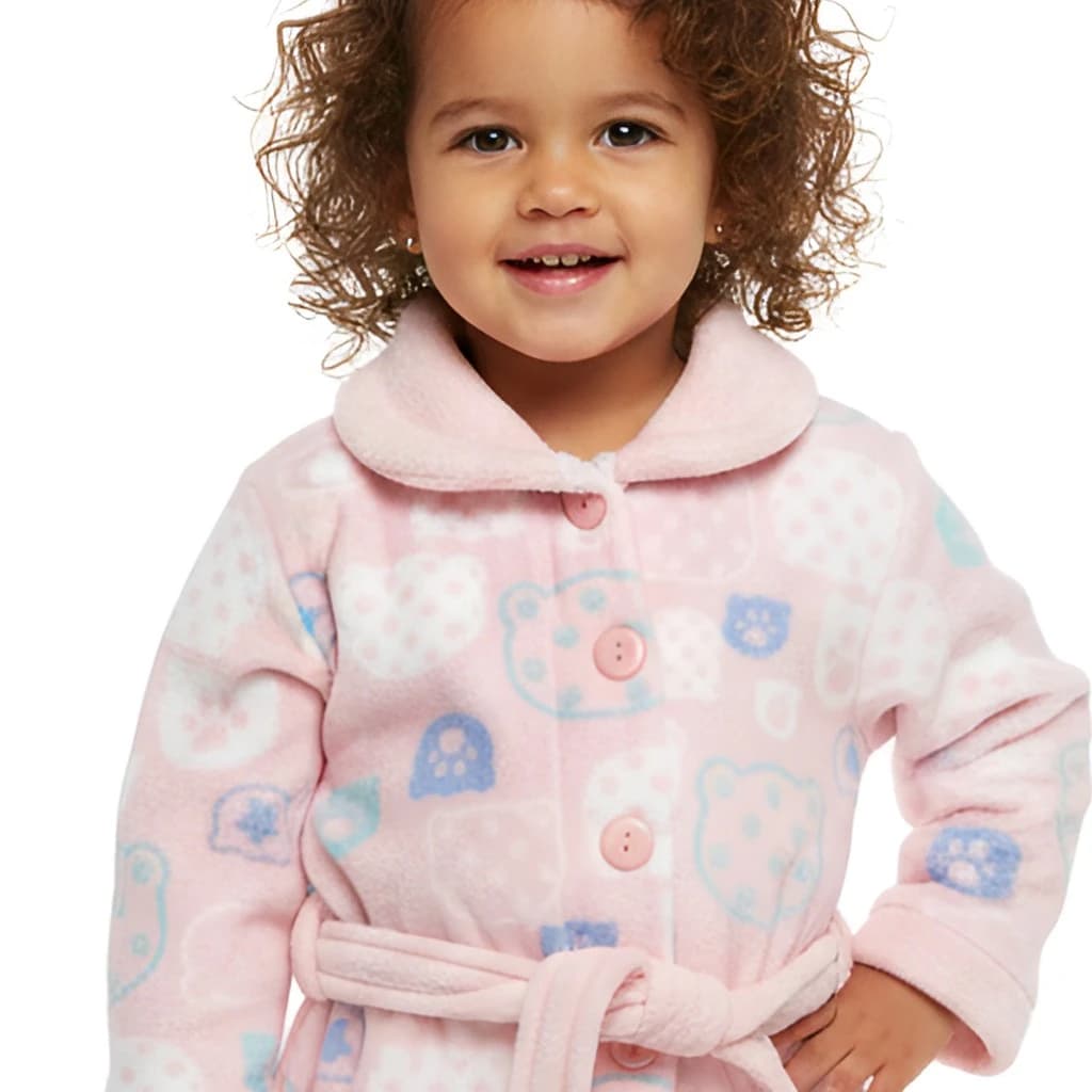 Nacarina Kinanit 8062 Roupão de banho infantil Coraline extra macio com cinto