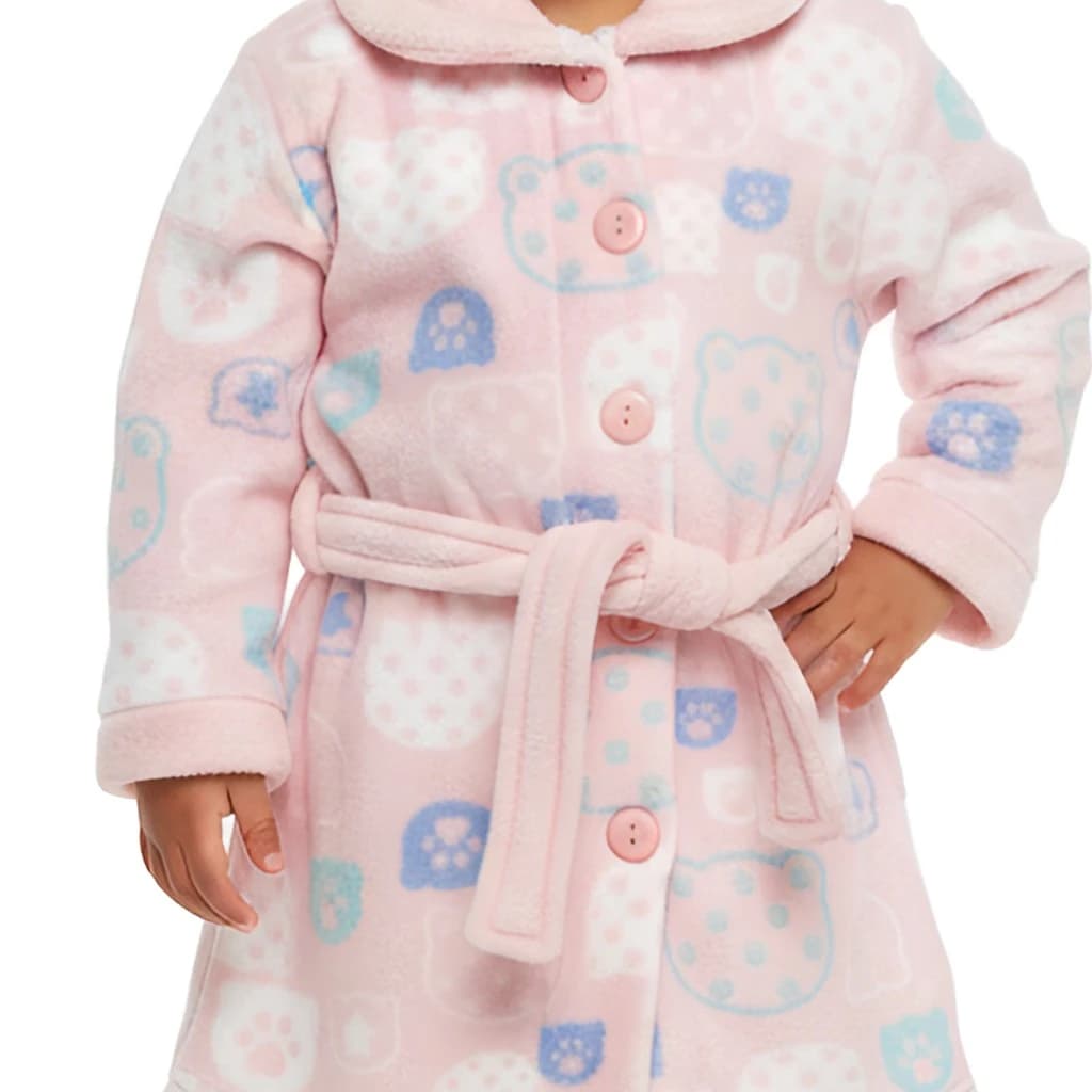 Nacarina Kinanit 8062 Roupão de banho infantil Coraline extra macio com cinto