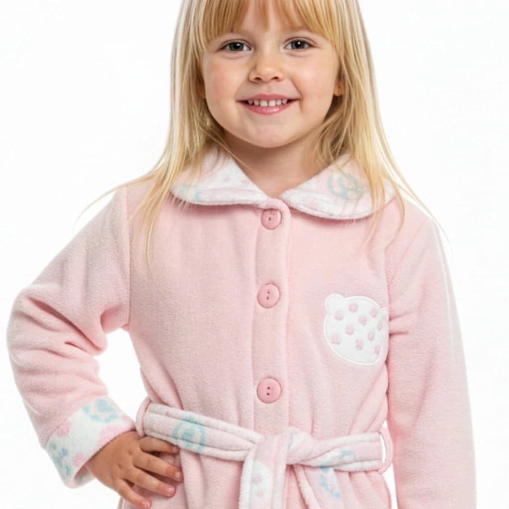Nacarina Kinanit 8062 Roupão de banho infantil Coraline extra macio com cinto