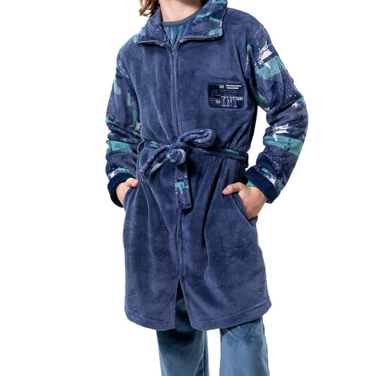 Nacarina 8134 KINANIT robe de menina jovem em coral suave com estampado de estrelas