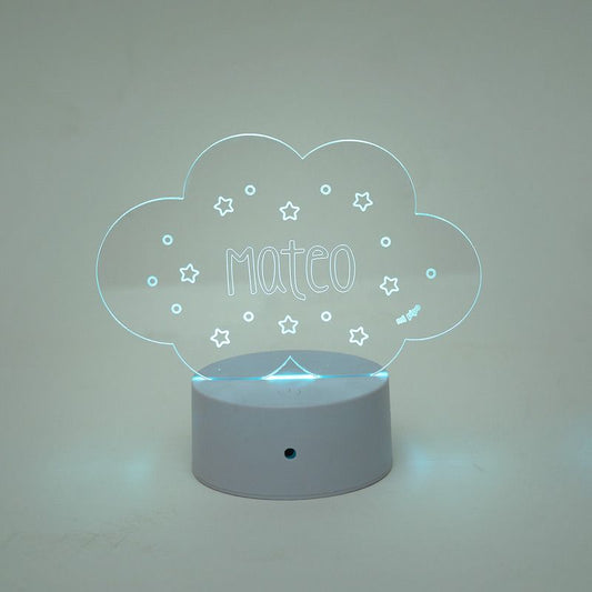 Lamparita nube personalizada con estrellitas LED MI PIPO 290